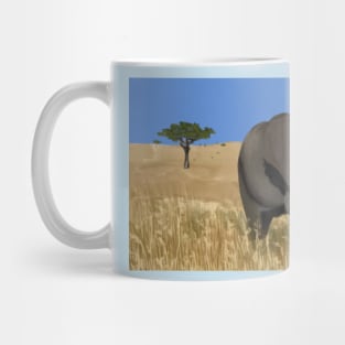 Elephant Digital Painting Mug